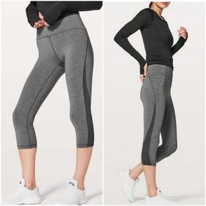 Lululemon Train Times Crop High Rise Legging Sz 2